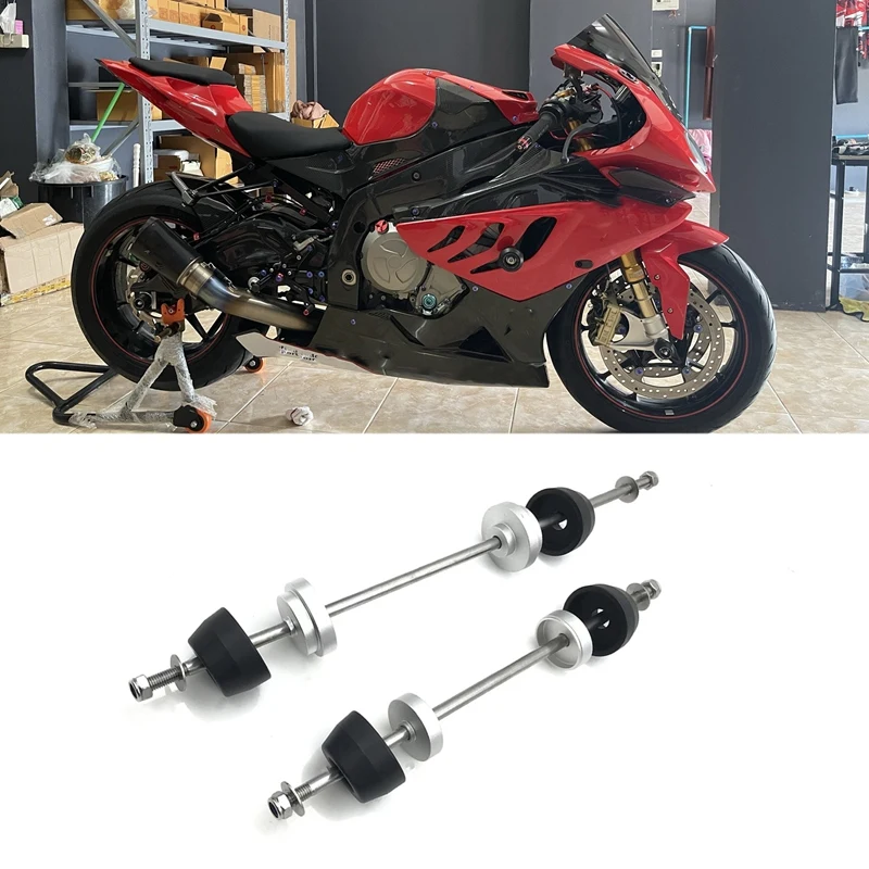

Motorcycle Front & Rear Performance Axle Fork Crash Sliders Guard Wheel Protector For S1000RR 2010-18 F900R F900XR 2020+