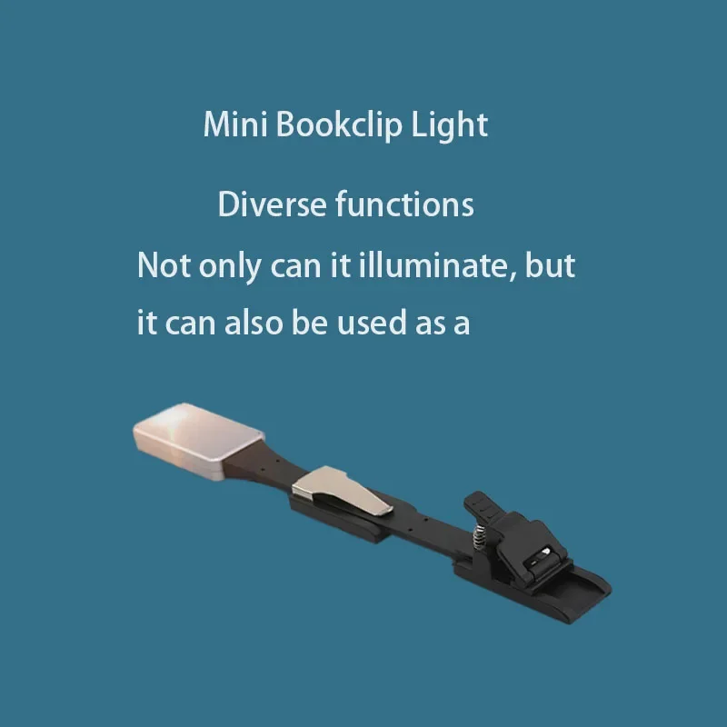 Eye Protection Book Light Flexible Adjustable Mini Clip-On Study Desk Lamp AAA Battery Powered for Travel Bedroom Reading