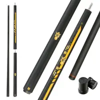 2 in 1 Little Monster 58″ Black Evil Carbon Energy Break Punch Kick-off Jump Billiard Pool Cue Stick 12.9mm