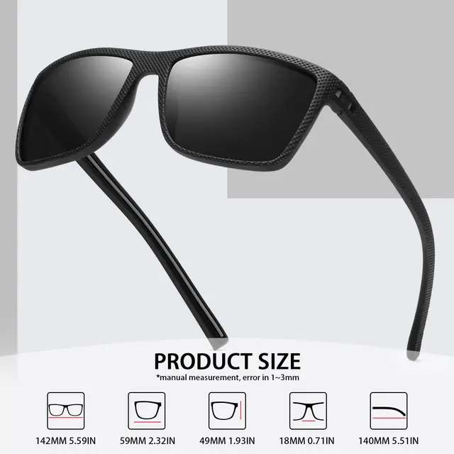 3/4 Pack New Designer Box Polarized Colorful Sunglasses for Men and Women Suitable for Driving, Fishing, Outdoor Sports UV400 2