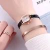 Relógio De Pulso Feminino Slim Faux Leather Strap Watch Quadrado Análogo  Quartzo Moda 3