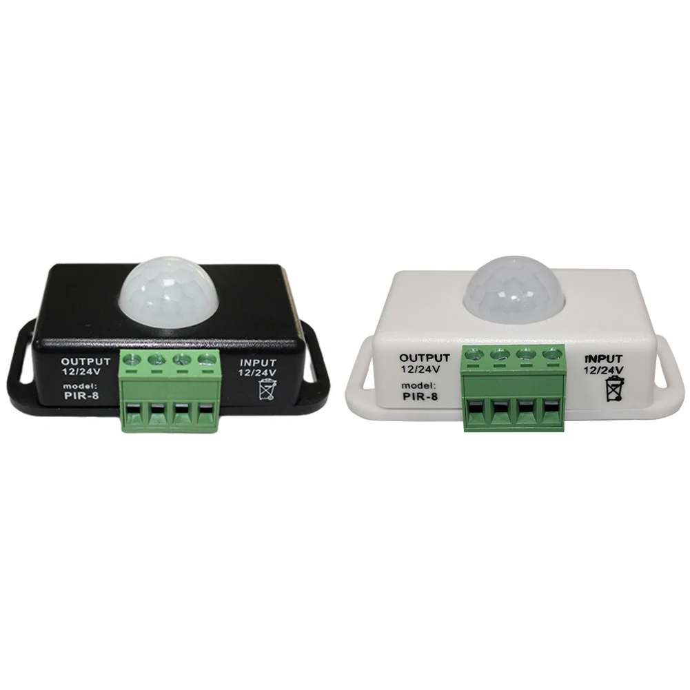 LED 모션 센서 스위치 본체 적외선 감지 컨트롤러, DC 12V, 24V, PIR 모션 센서