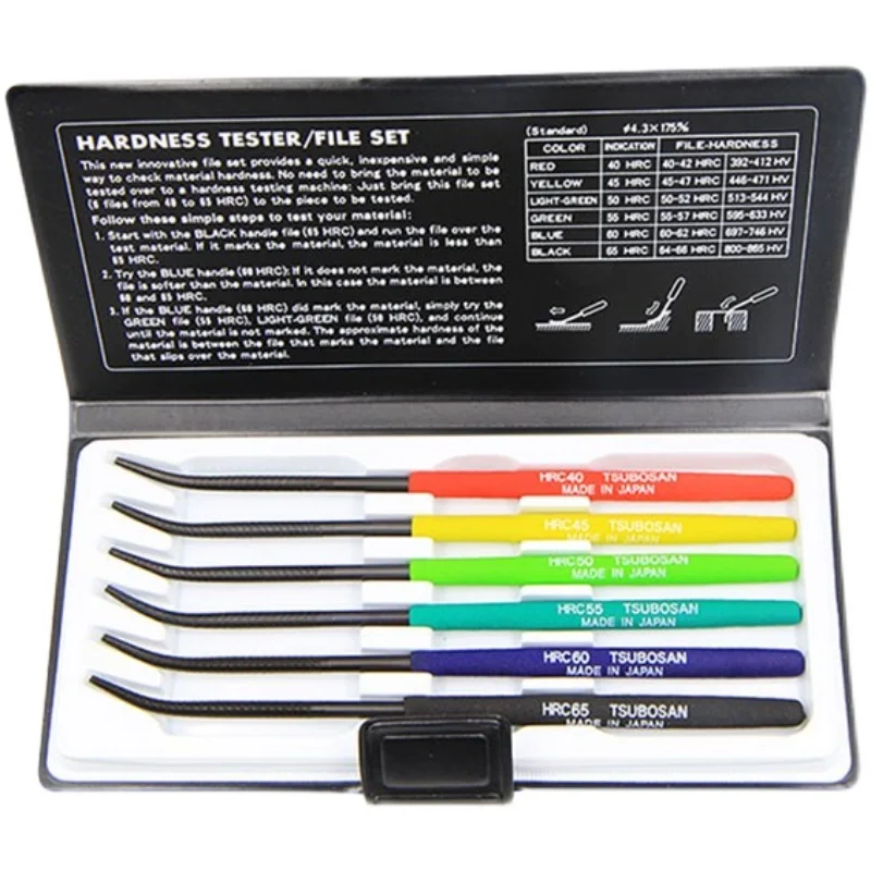 6pcs/SET Original Japan TSUBOSAN Diamold file HRC40-65 Hardness