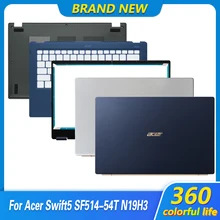Funda para portátil Acer Swift 5 SF514-54 SF514-54T, cubierta trasera LCD, bisel frontal, reposamanos, parte inferior, blanco, azul y verde, nueva