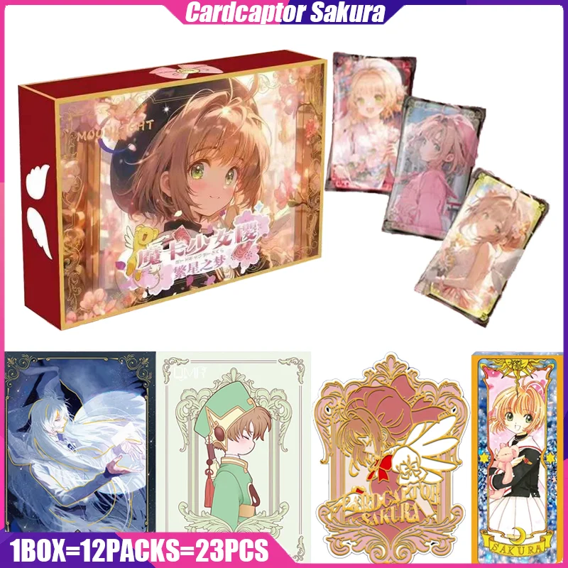 

Cardcaptor Sakura Cards MOONLIGHT Dream of Stars Anime Collection Cards Board Games Mistery Box Toys Birthday Gifts for Kids