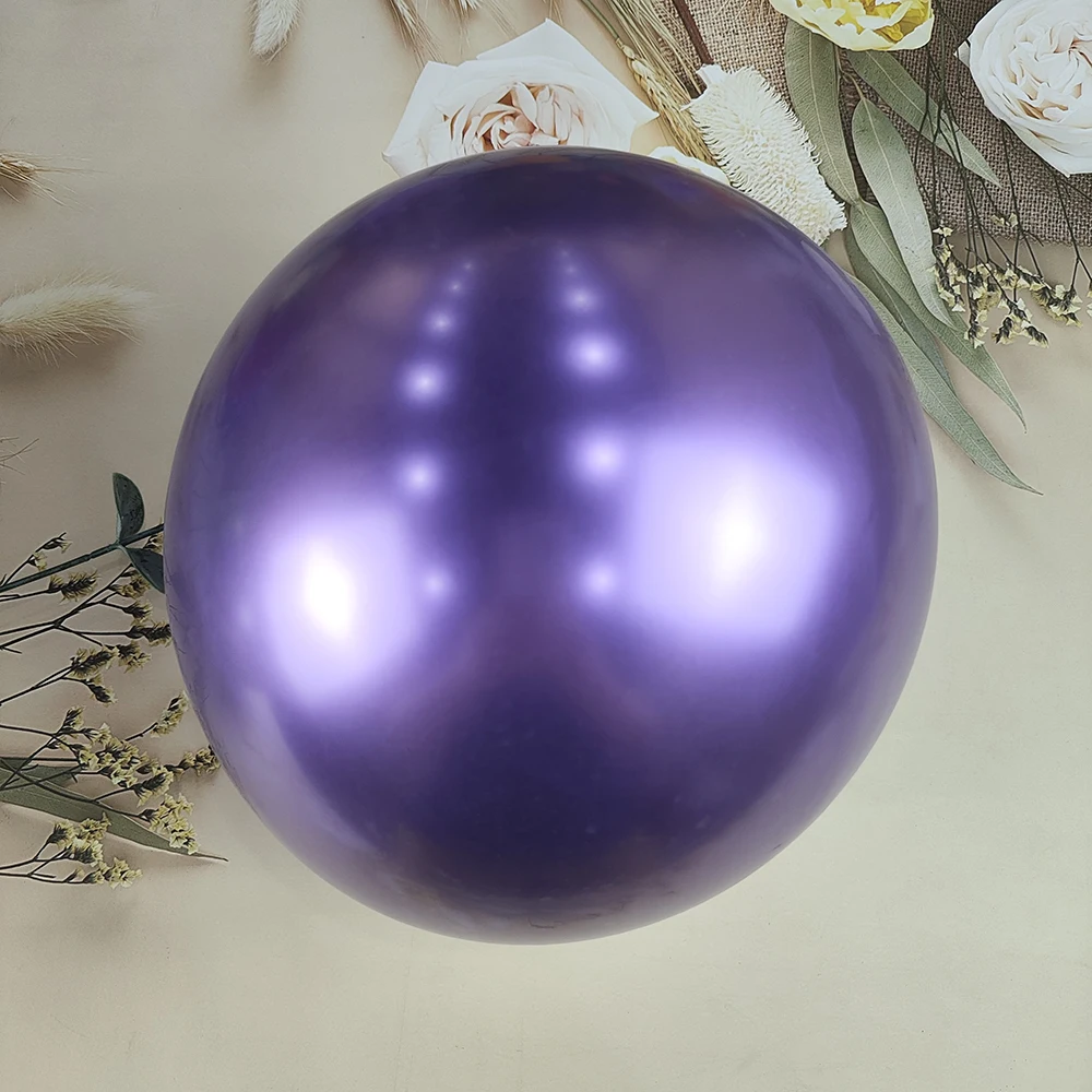 Nuevo globo de látex metálico brillante, globo de cromo dorado y plateado, decoración para fiestas de cumpleaños, bodas, regalos para el baño de bebés, arcos de globos