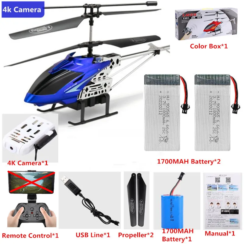 rc helicopter big size 50CM 4K HD Camera WIFI FPV RC Helicopter For Kids 3.5CH Alloy Height Setting Remote Control Helicopter Aircraft Adult Boy Toy cute RC Helicopters RC Helicopters