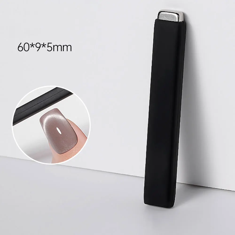 Enhanced Cat Eye Gel Nail Polish Magnet Stick - Large 6mm Multi-Function Tool with Protective Silicone Coating