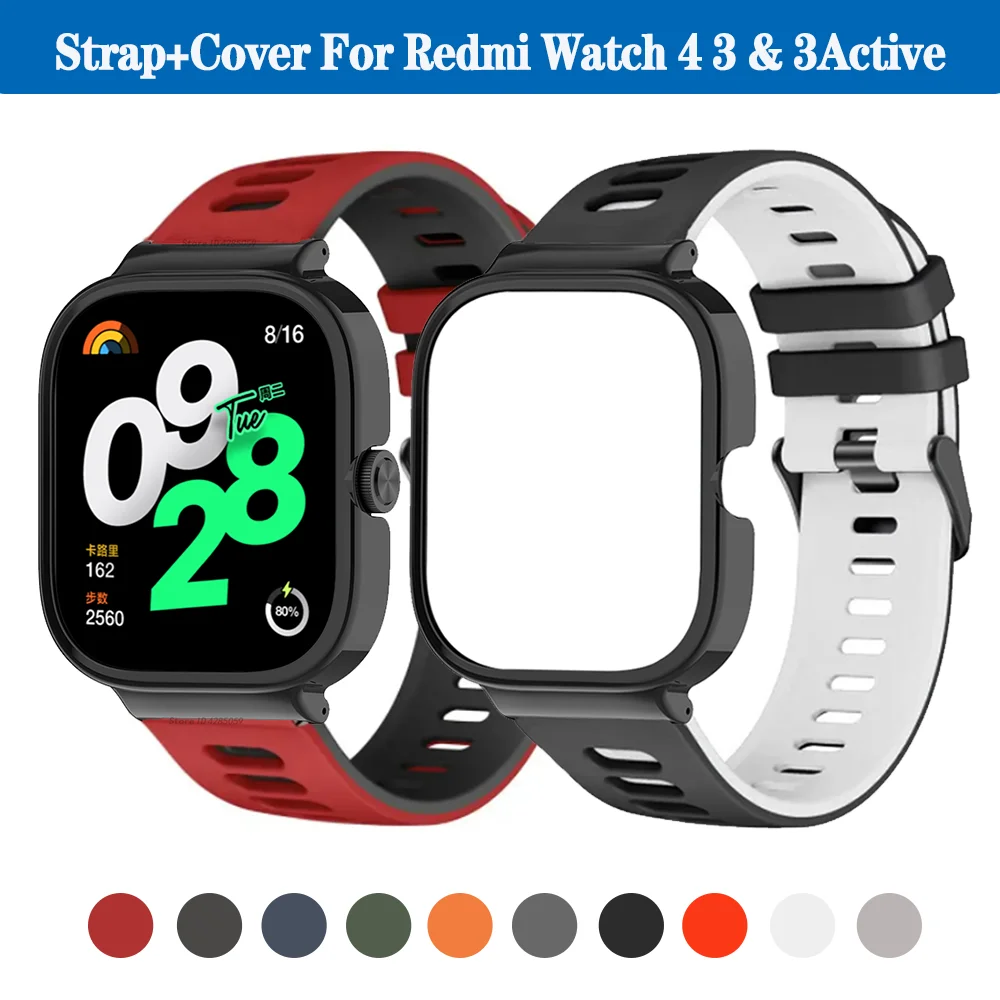Silicone Sport Strap with Protective Cover