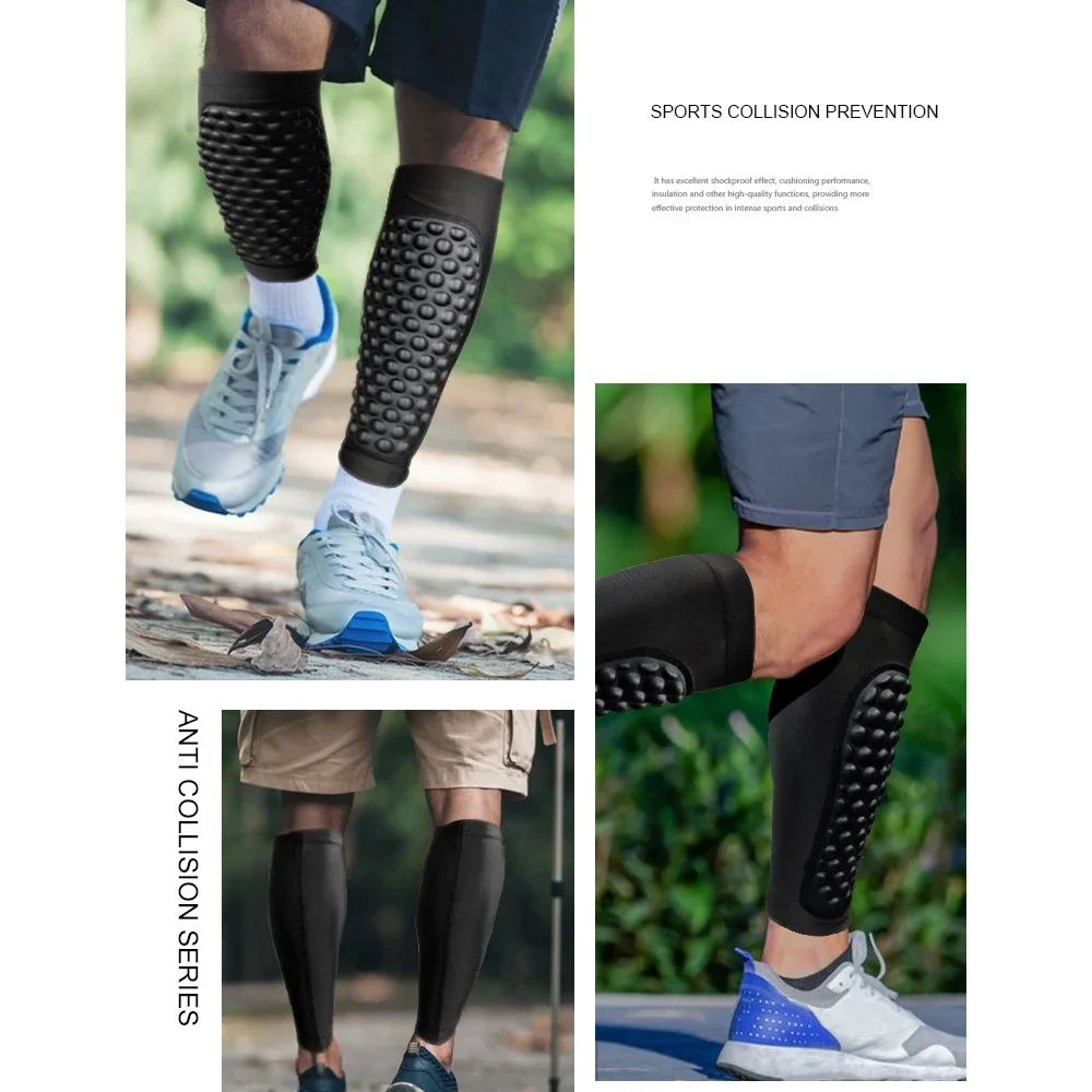 1Pair Soccer Shin Guards Shin Pads, Football Guard Socks Sleeves with Foam,Calf Compression Sleeve Pads,Soccer Equipment