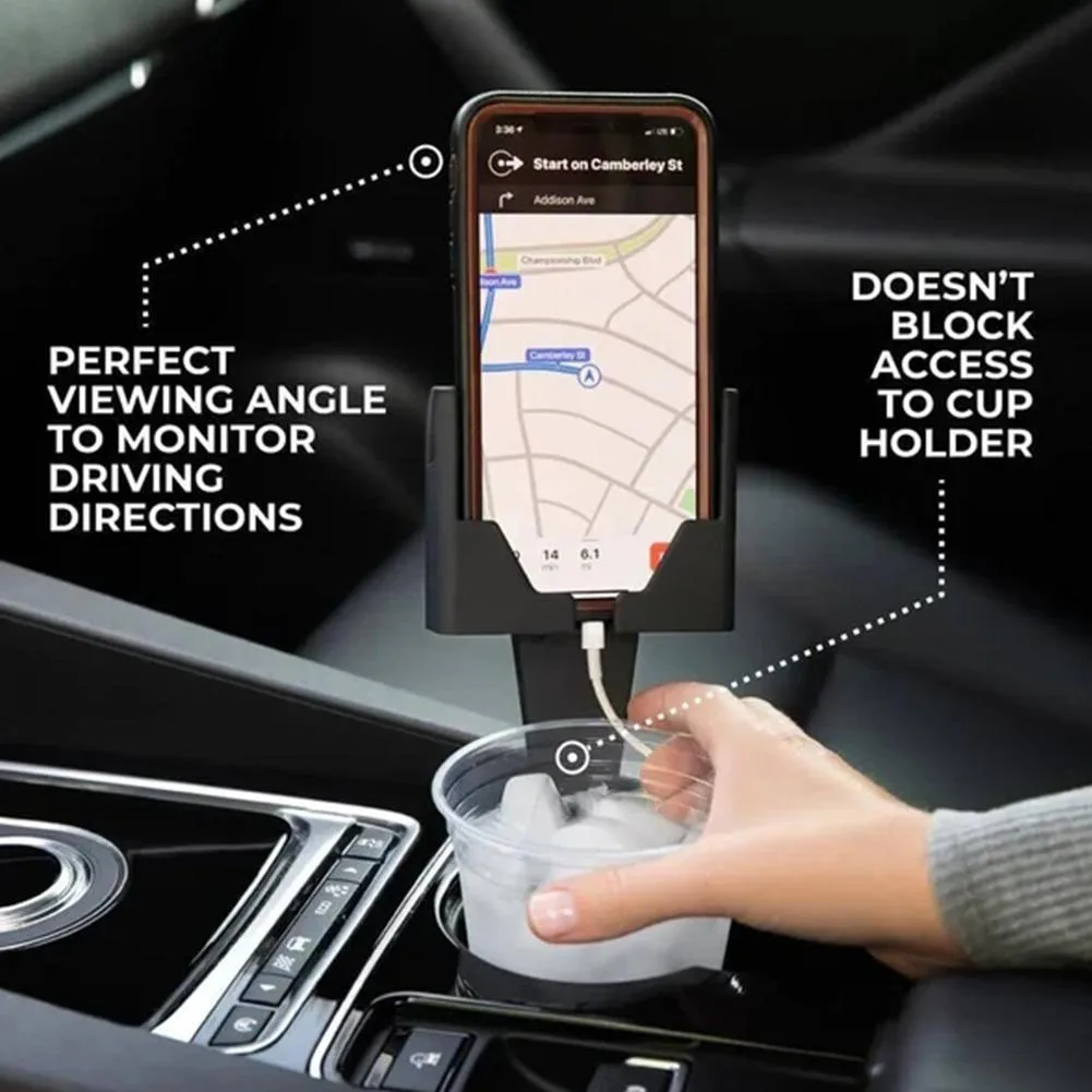

Cup Holder Phone Mount for Car Shockproof Stable Car Phone Holder Car Interior Accessories