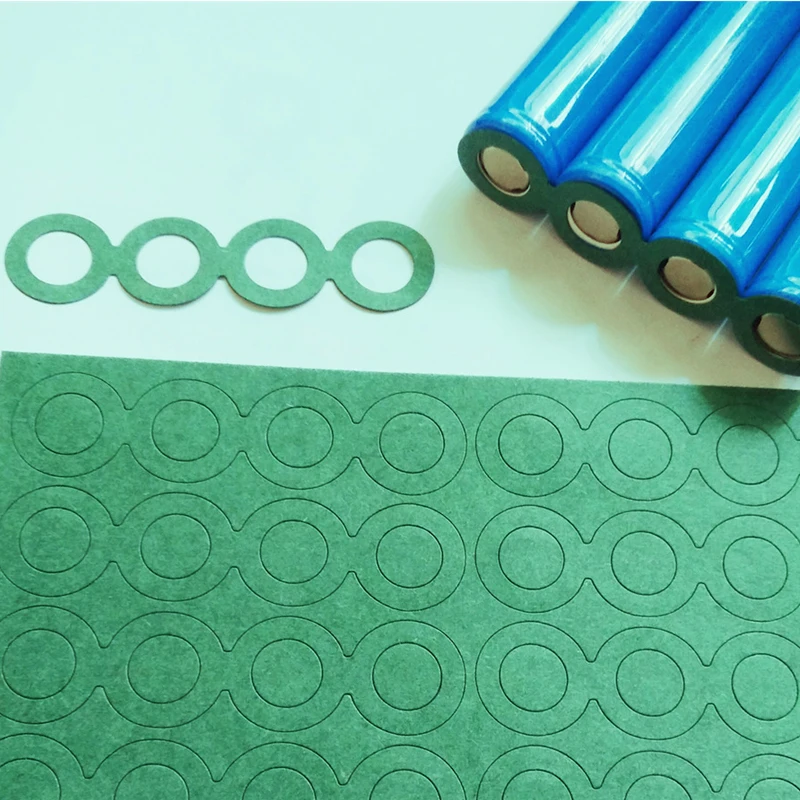 1S/2S/3S/4S 18650 Li Battery Insulation Gasket Adhesive Paper Lithium Pack Cell Glue Electrode Insulated Pads 100pcs