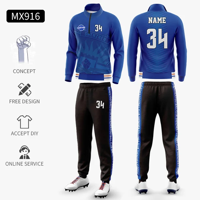 Chándal de fútbol hombre, ropa de entrenamiento para correr, conjunto de chándal para Club de fútbol, chaquetas con venta al por mayor| | - AliExpress