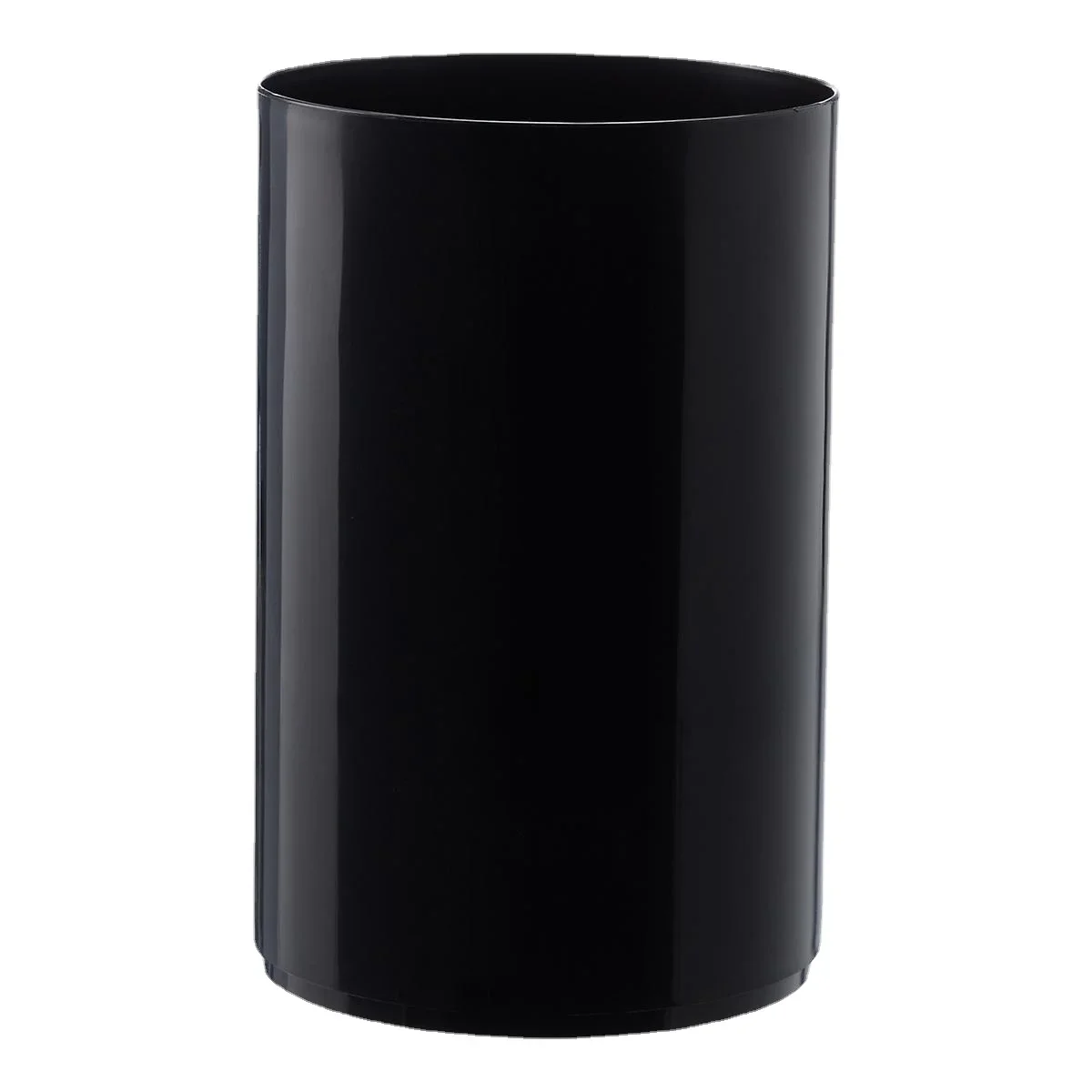 

Black Cylinder Trash Can