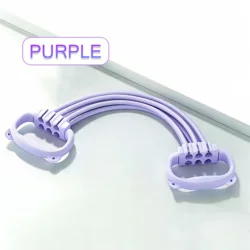 Enhanced Yoga Stretch Strap with Adjustable Tensioner for Flexibility and Posture Improvement (PURPLE)
