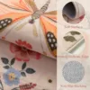 Machine Washable Rugs Soft Non Slip Pink Carpet for Living Room Butterfly Floral Print Floor Mat Bedroom Bedside Plush Rug Ковер 5