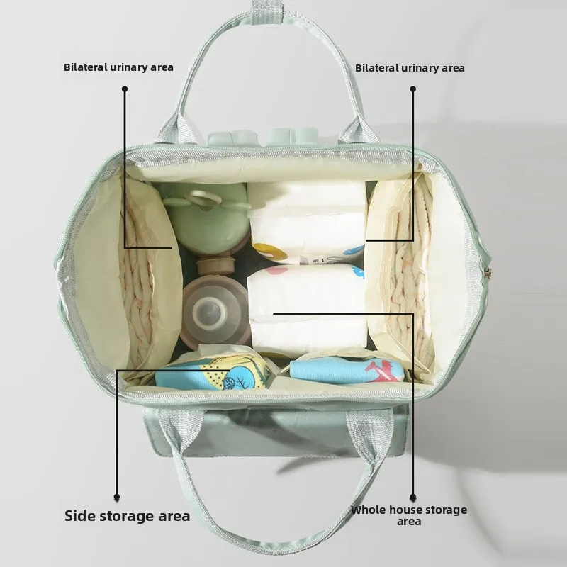 Baby Diaper Bag with 2pcs Stroller Hooks Large Mummy Bag Backpack Waterproof Outdoor Travel Mommy Maternity Bag for Baby Stuff