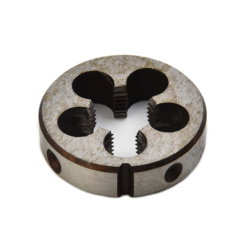 미터법 나사 탭 다이 높이 10mm 고속강 (M2) 다이 직경 38mm 금속 가공용 직선 플루트 탭