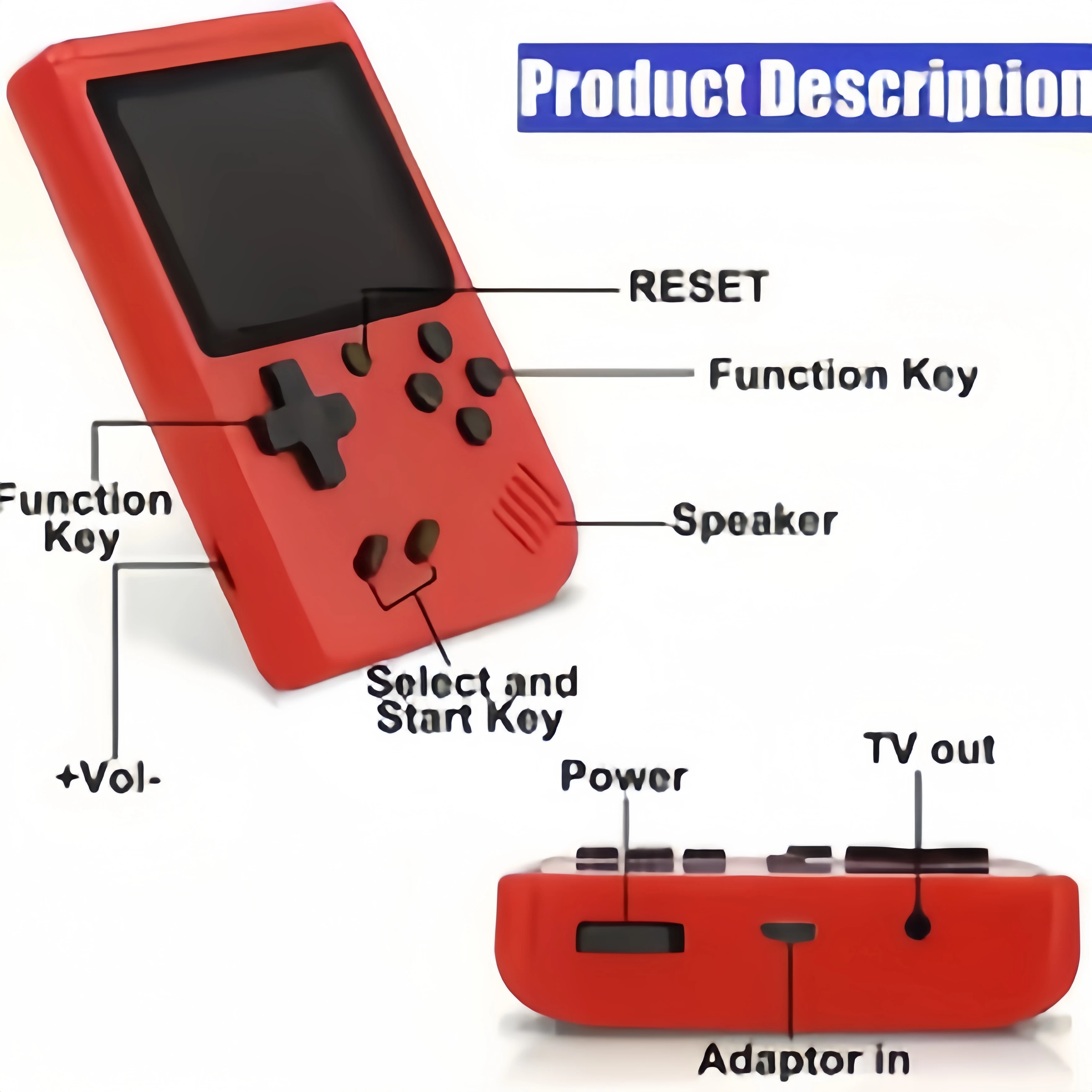 video game console 3.0 Inch Retro Game Console with 400 Built-in Games Portable Handheld Mini Gaming Device Christmas Gift for Kids & Adults