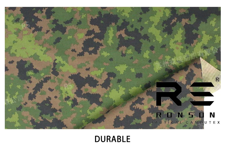 Bestseller 50% Nylon 50% Baumwolle Ripstop-Stoff Finnisches Tarnmuster NYCO5050 Taktischer Stoff für Uniformen Auf Lager – Detail 5