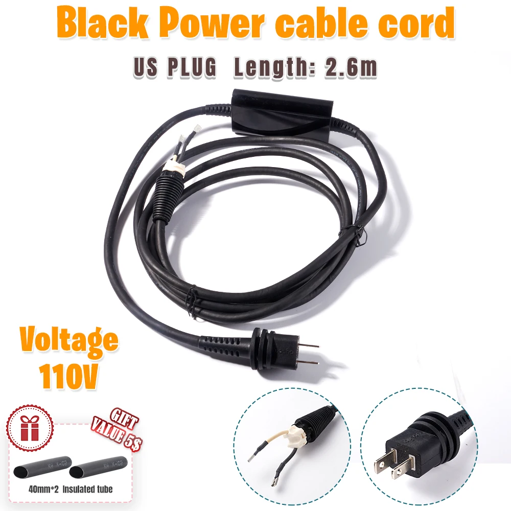 110V 電圧電源コードダイソンヘアドライヤー用米国プラグ電源