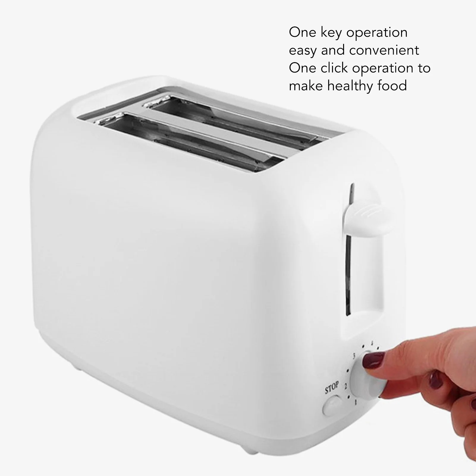Breakfast Toaster Bread Toast Machine 650W One Key Operation for Dorm electric toaster machine