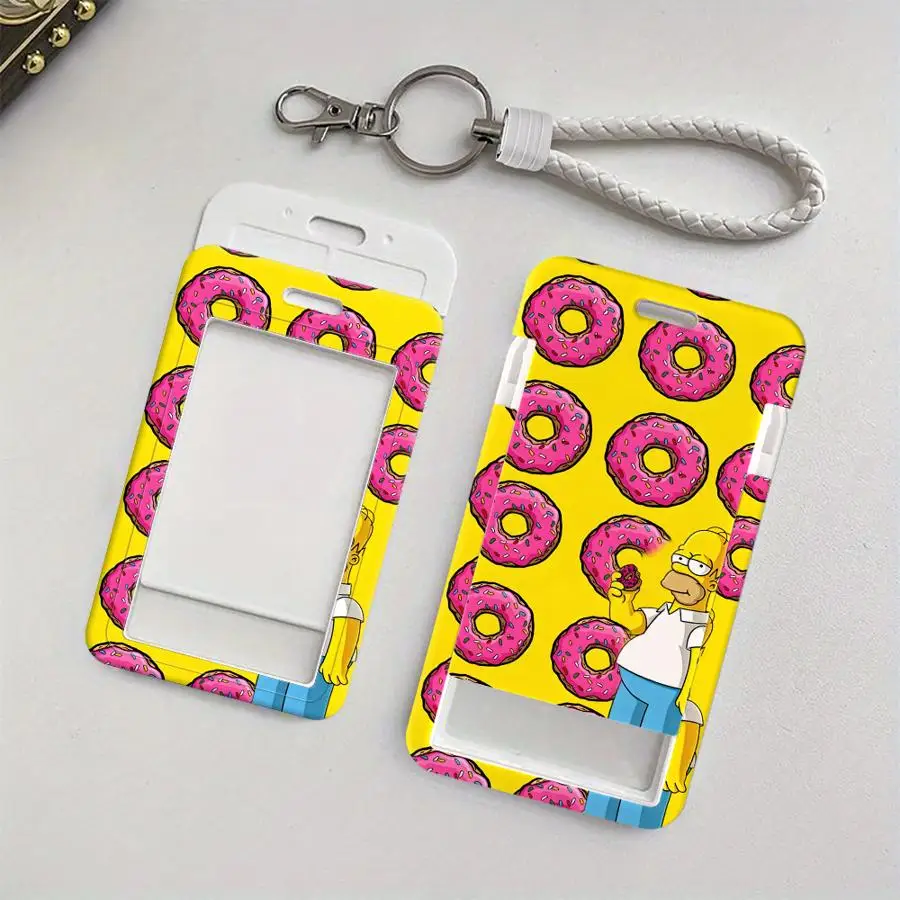 The Simpsons Cute Homer Retractable Card Holder with Lanyard – Child-Friendly ID & Badge Case