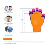 Winter Colorful Figure Skating Wrist Gloves Warm Hand Protector Thermal Safety For Kids Girls Skates Rhinestone Random Style 4