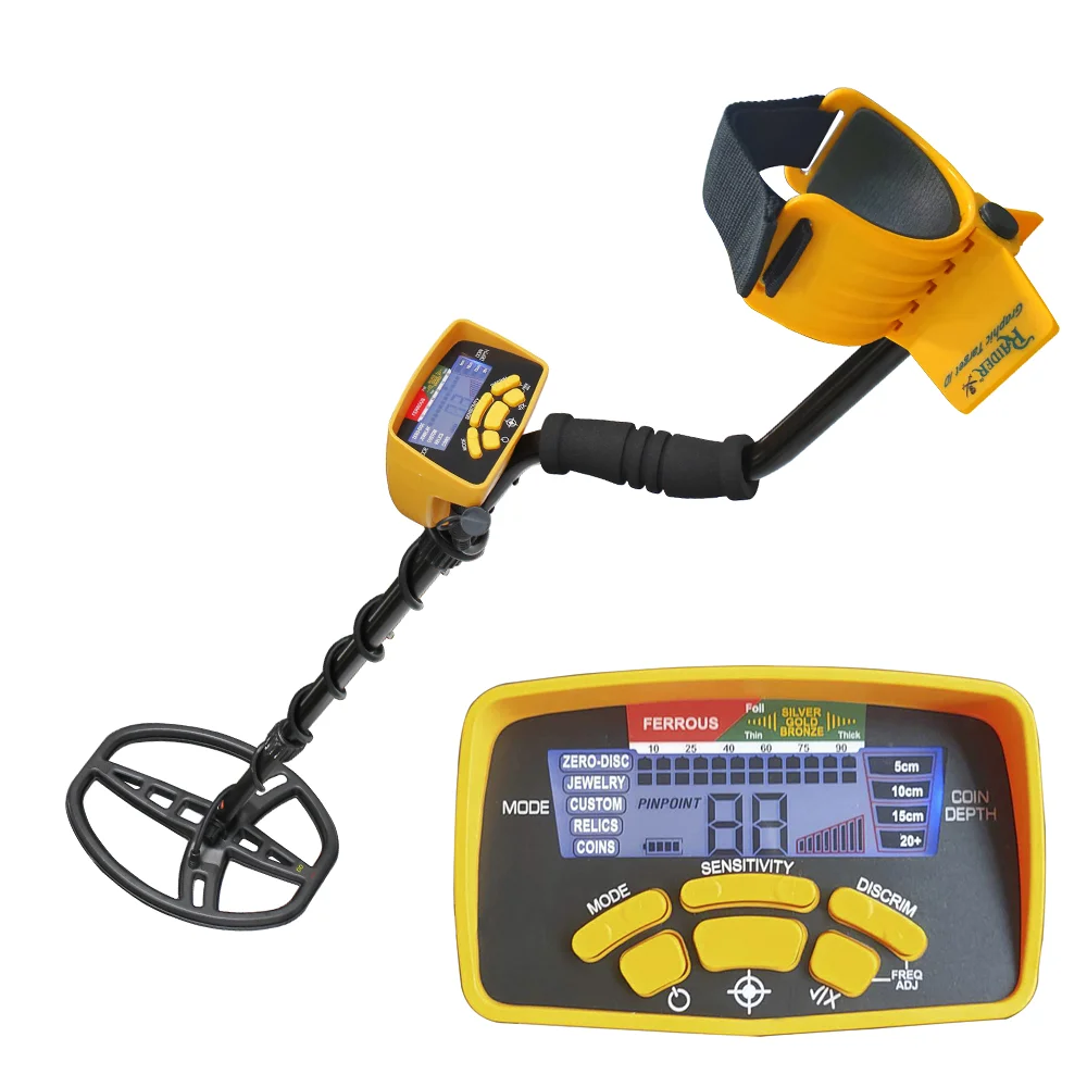 

Professional Underground Metal Detector MD-6450 Gold Digger Treasure Hunter with digital display,11" Waterproof Search Coil