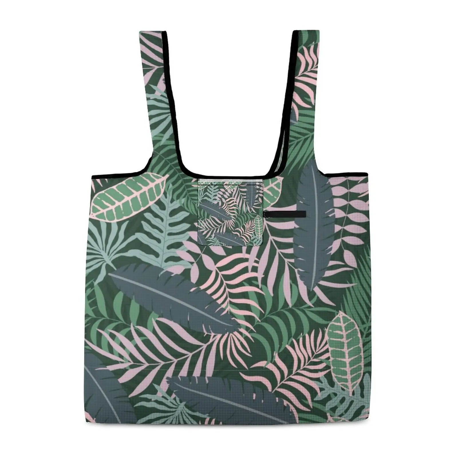 Leaf Fashion Grocery Bag Portable Shopper Bag Reusable Portable High Capacity Travel Totebag All Print DIY Design Handbag
