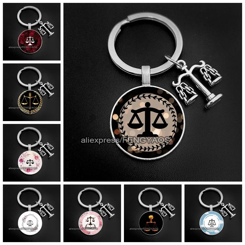 2023LawyerKeychainAccessoriesJusticeScaleKeychainsforJudge
