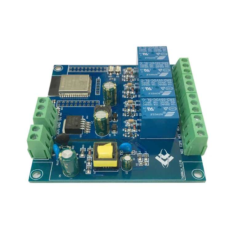 AC/DC Power Supply ESP32 WiFi Bluetooth BLE 4-way Relay Module ESP32-WROOM Development Board
