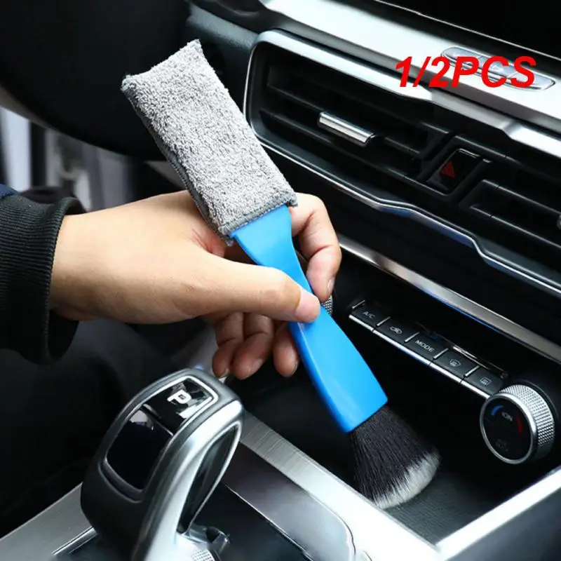 

1/2PCS Car Cleaning Tools Air Conditioning Air Outlet Cleaning Dust Removal Soft Brush Multifunctional Auto Interior Cleaning