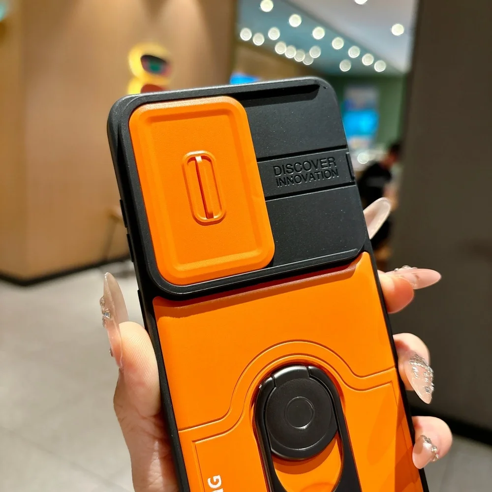 Enhanced Magnetic Bracket Case with Military Armor Slide Camera Protection