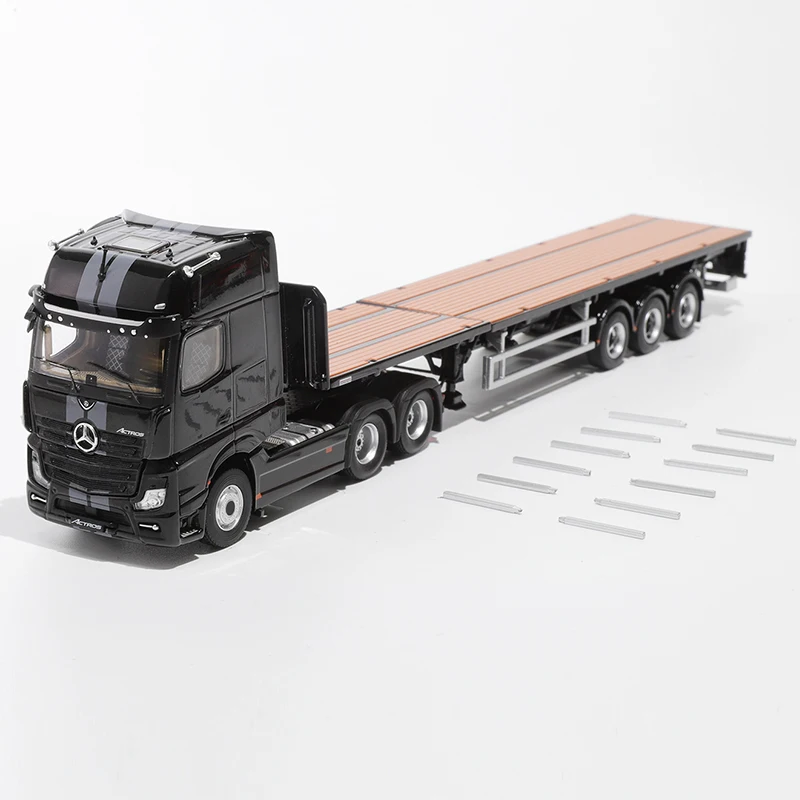 Pre-sale GCD 1:64 ACTROS GIGASPACE 6*2 Sattelzugmaschine & Scalable Trailer Alloy Mode Car 
