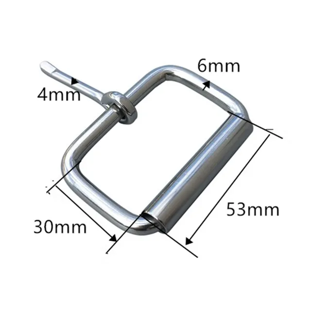 Stainless Steel Pin Buckle Bag Horse Saddle Accessories Woman Belt Roller Buckle 42mm 4