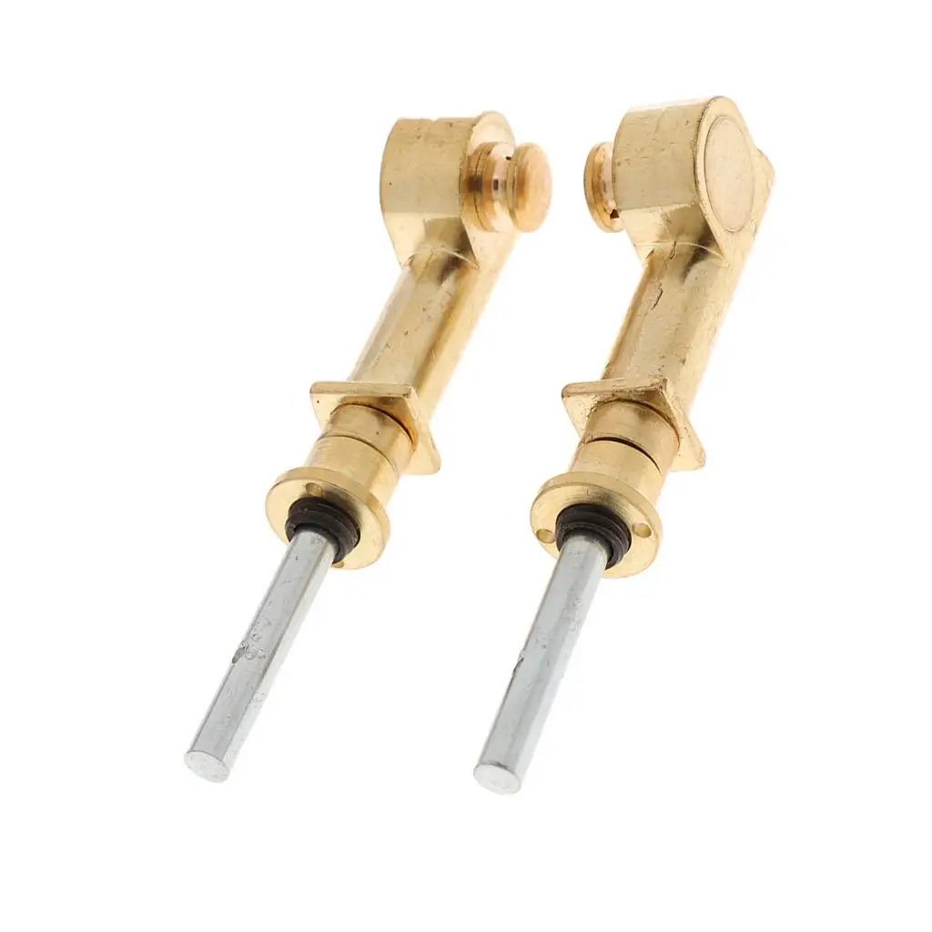 2pcs Replacement Copper Axis Shaft Mechanical Axis for Erhu Accessory