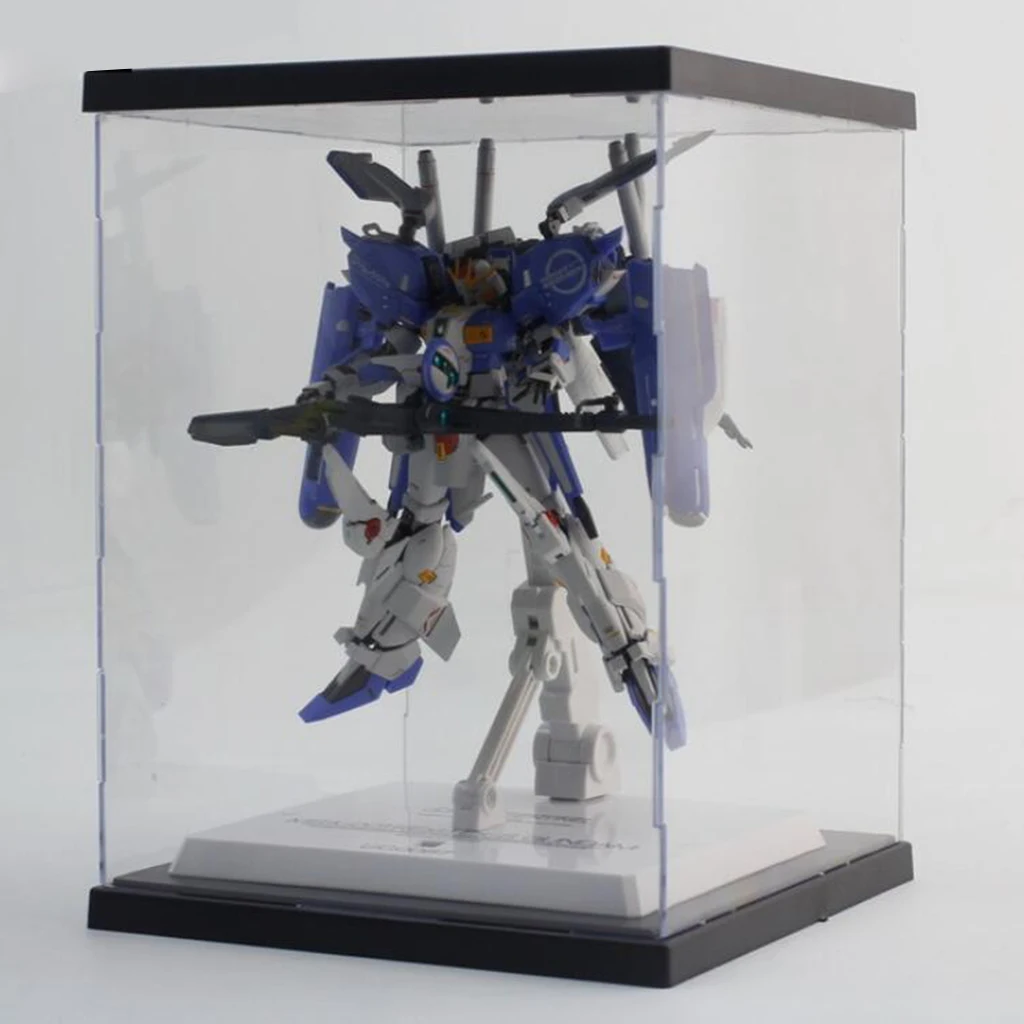 Acrylic Display Box Case for Collectibles Assemble Clear Acrylic Box Protection Showcase Souvenir Storage Box Holder 21x21x35cm 3