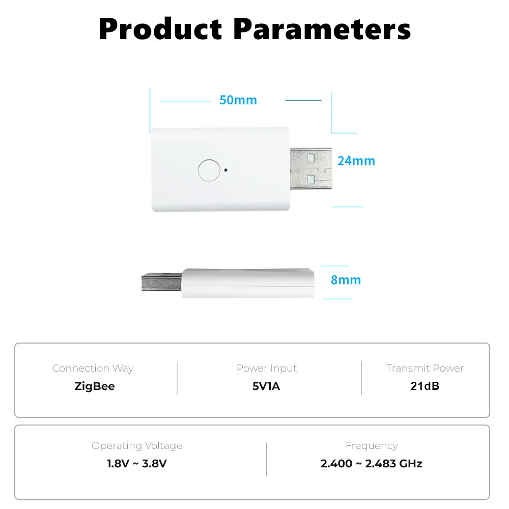 Tuya ZigBee Signal Repeater USB Signal Amplifier Extender ZigBee Gateway Smart Home Devices Smart Automation For Life MQTT Zigbee gateway smart gateway zigbee adapter