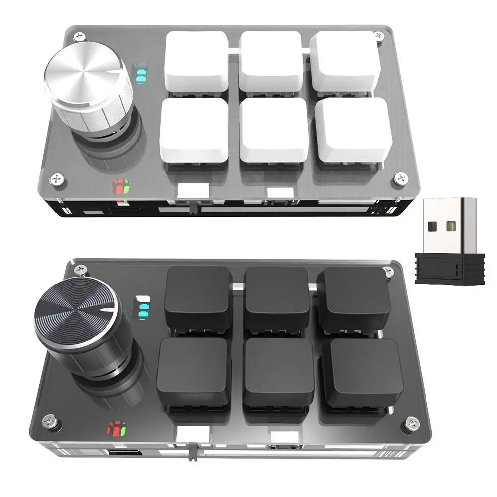 

Мини-клавиатура с USB, 6 клавиш, RGB