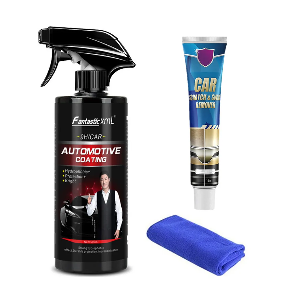 

Car 9H Hardness Car Detailing Ceramic Coating Nano Glass Plated Crystal Car Polish Wax Car Anti Scratch Swirl Remover Swirl
