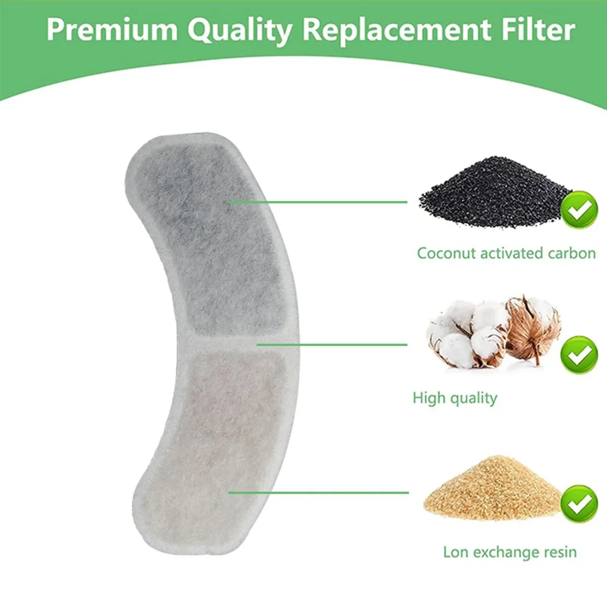 Pet Water Fountain Pet Water Dispenser Water Dispenser Filter Pet Fountain Filter Replacement Filter For Cat Water Fountain Filter Accessories For Pet Cat Water Dispenser Replacement Fountain Element