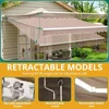 Retractable Awning 13 x 8 ft Sun Shade Shelter Cover,Outdoor Patio Awnings for Shop 3