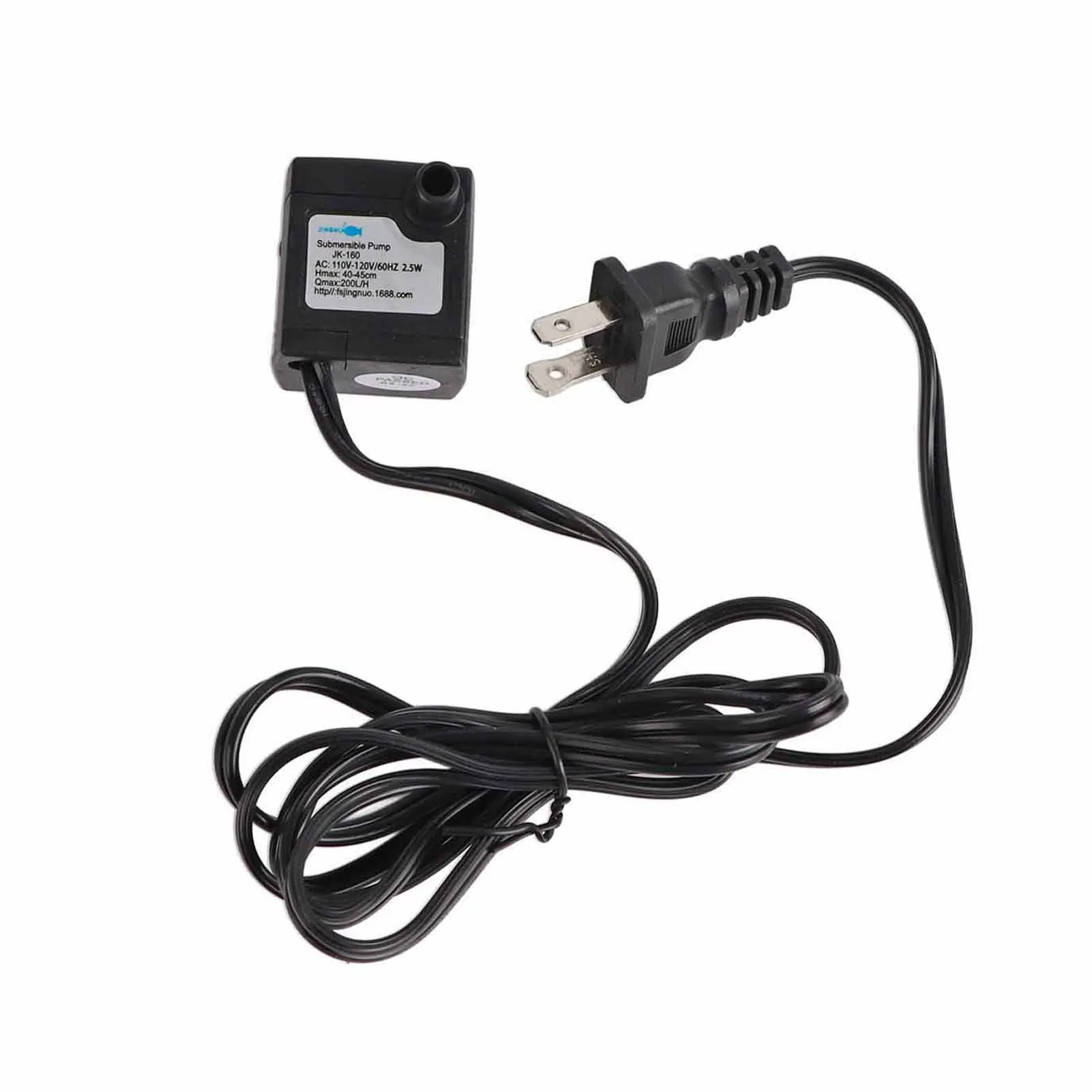 Water Pumps Pet Water Fountain Pump IPX8 Waterproof Adjustable Quiet Mini Submersible US Plug 110‑120V water pump aquarium water pump