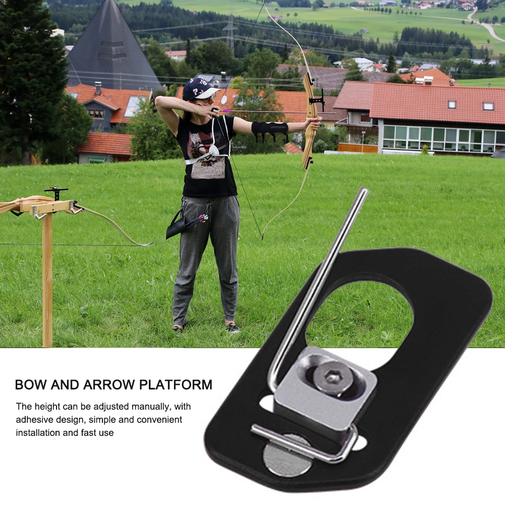 Adjustable Archery Recurve Bow Rest Patches Outdoor Hunting Shoot Accessories Aluminum Recurve Bow Arrow Rest Patch