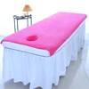 Beauty Bedsheet Cosmetic Salon Sheets Massage Treatment Soft Sheets Spa SPA Bed Table Cover Sheets with Hole 5