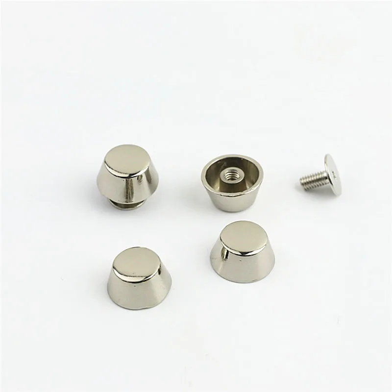 Rose Gold Metal Leather Bag Protective Studs and Rivets - 20 Set Collection
