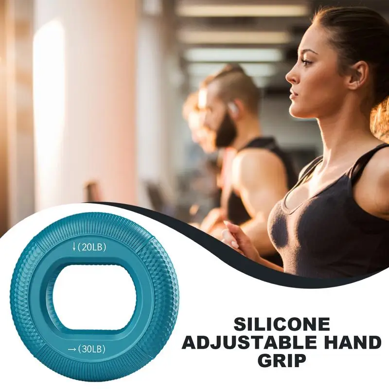 Silicone Adjustable Hand Grip 20-80LB Gripping Ring Finger Forearm Trainer Carpal Expander Muscle Workout Exercise Gym Fitness fitness hand gripper arm strength trainer