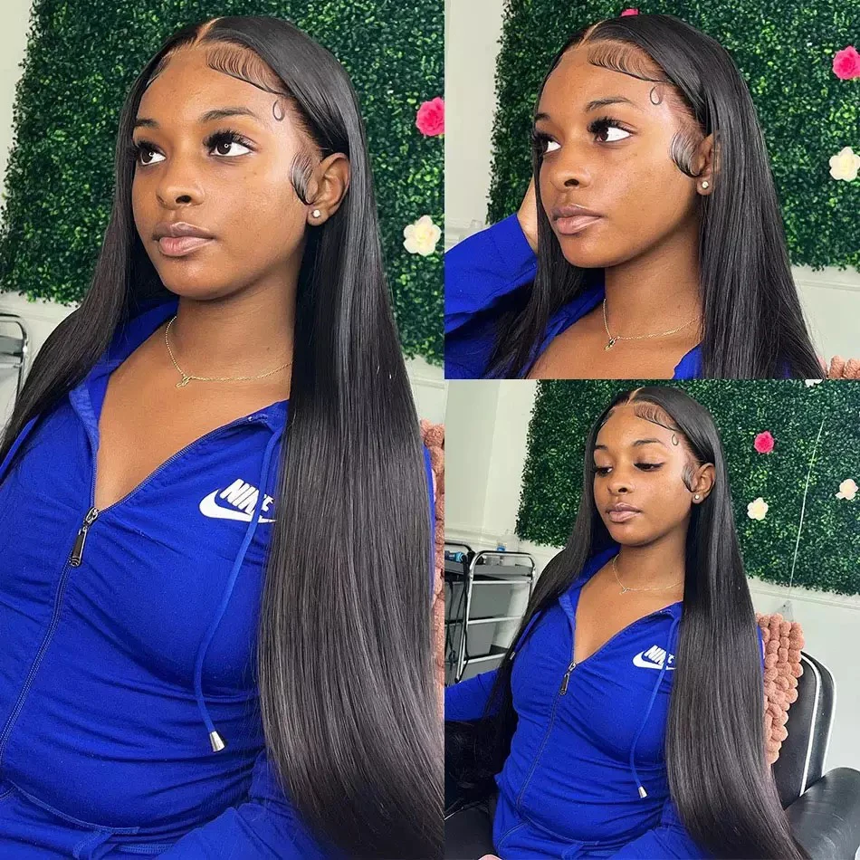 Human Hair Wig 13x6 Straight Lace Front Wigs 32 Inches Transparent Lace Frontal Wig Remy Malaysian13x4 Straight Human Hair Wigs For Women