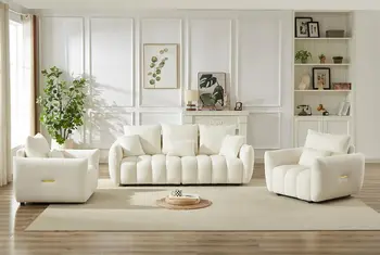 Teddy Boucle Sofa Set 1